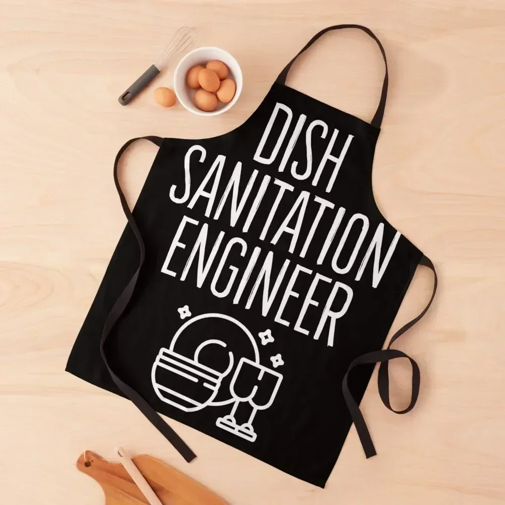 

dish sanitation engineer Apron Kitchen Kawaii Accessories Christmas gift professional hairdressing Barber Apron