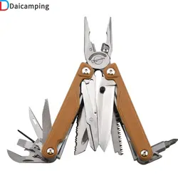 Daicamping DL7 Manico in lega di titanio All'aperto Multi-strumenti Coltello da campeggio pieghevole EDC Multiutensili Combinazione Multi Tools Pinze