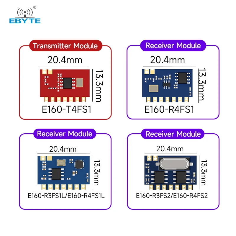 10PCS 315/433MHz Module ASK/OOK Modulation Superheterodyne Module 4-key Input Ultra low Power EBYTE E160-F Series