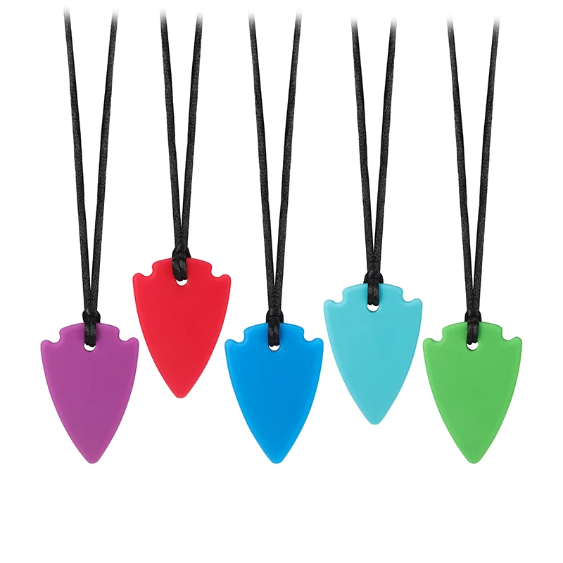 Sensory Chew Necklaces Silicone Teethers Chewable Silicone Necklaces for Kids with Autism, ADHD Special Oral Motor Need