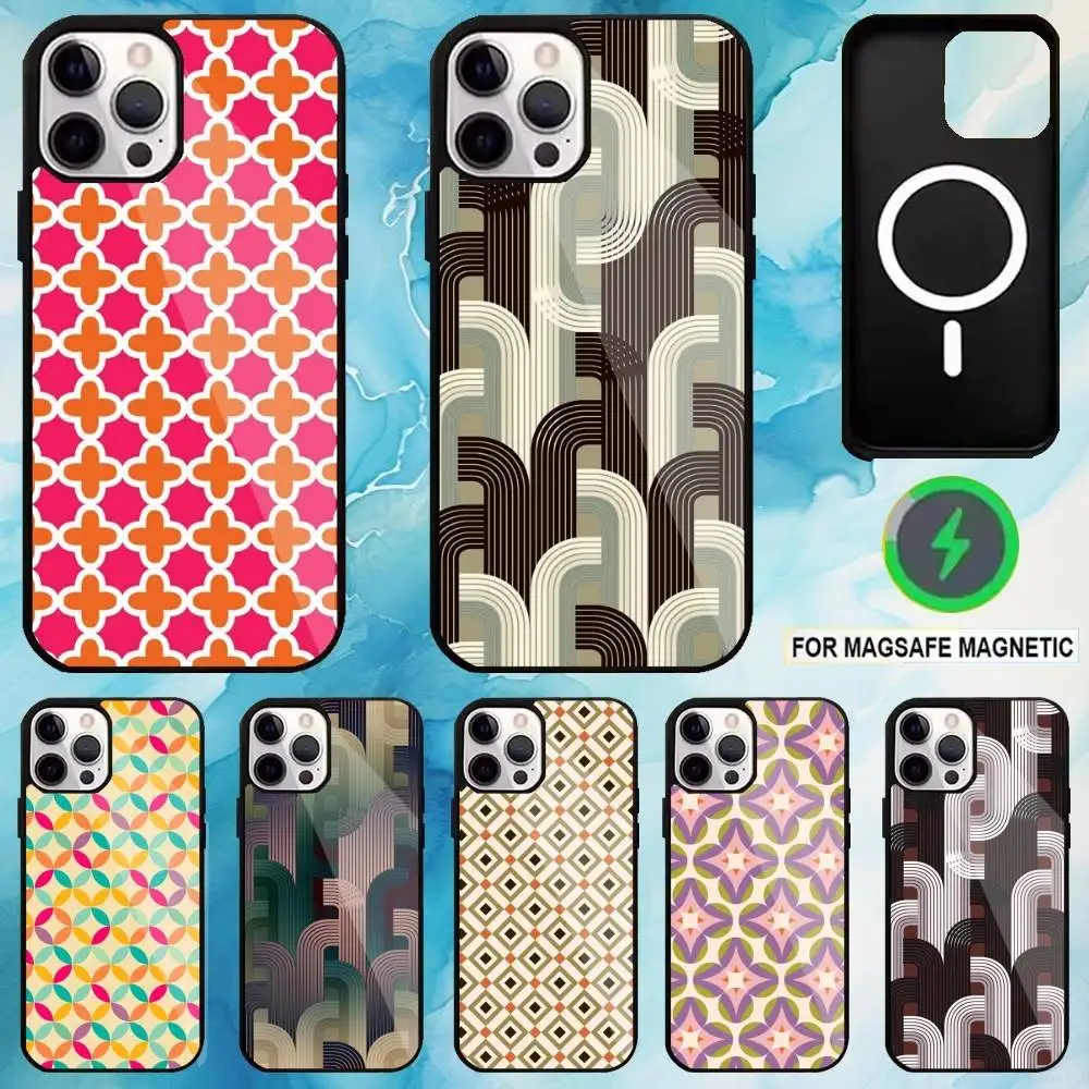 

Medieval geometry fusion Phone Case For iPhone17,16,15,14,13,12,11 Plus,Pro Max Magnetic For Magsafe Wireless Charging
