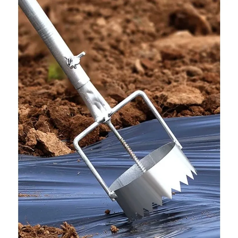 1pcs  Durable Metal Greenhouse Film Puncher, Simple Gardening Tool Set, Plastic Film Puncture Tool for Greenhouse Maintenance