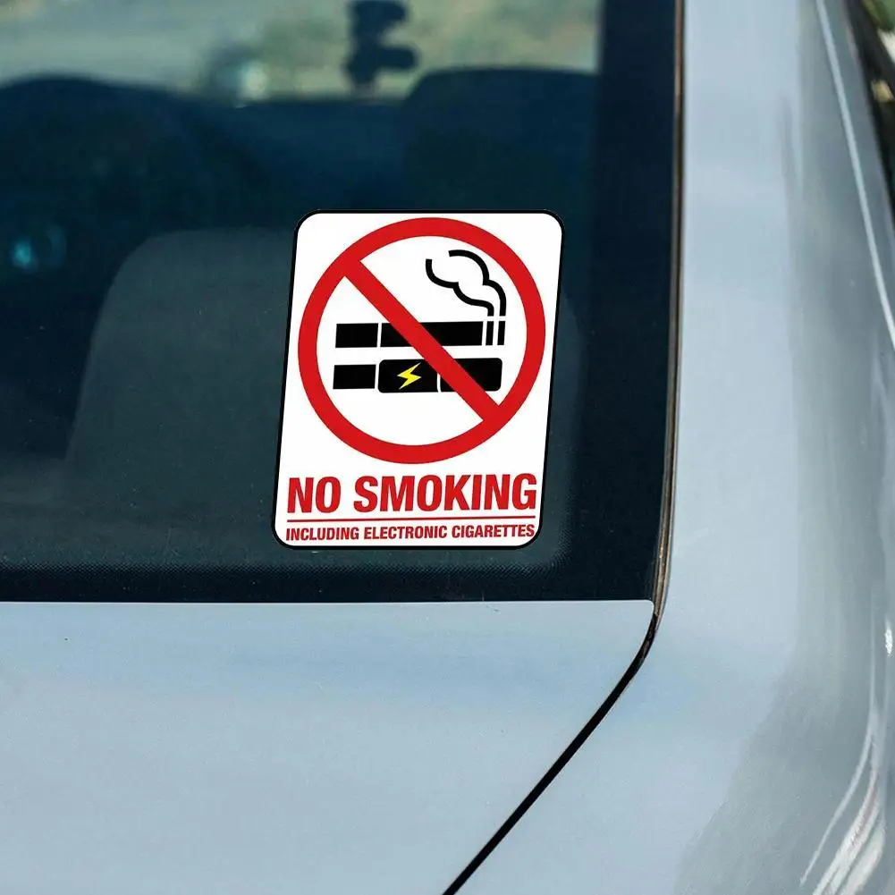 

No Smoking Creative Car Stickers For Airbag Warning Car Stickers Vinyl Personality Decal Graffiti Cartoon Waterproof Dec