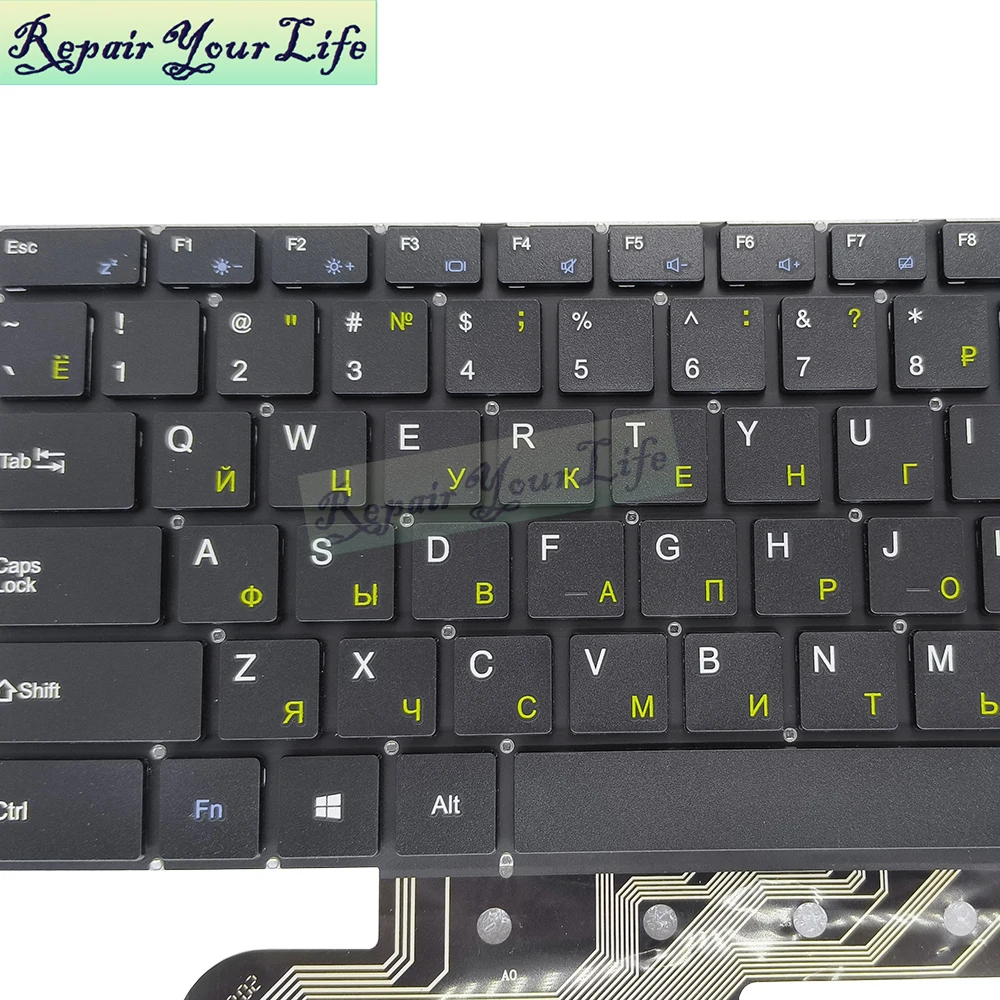 Imagem -04 - Teclado Russo dos Eua para Teclast F15 Plus ii Te10 15.6 Laptop Inglês Ru-en Scdy3501-11 Yxt-9145 Scdy-350-18 Novo