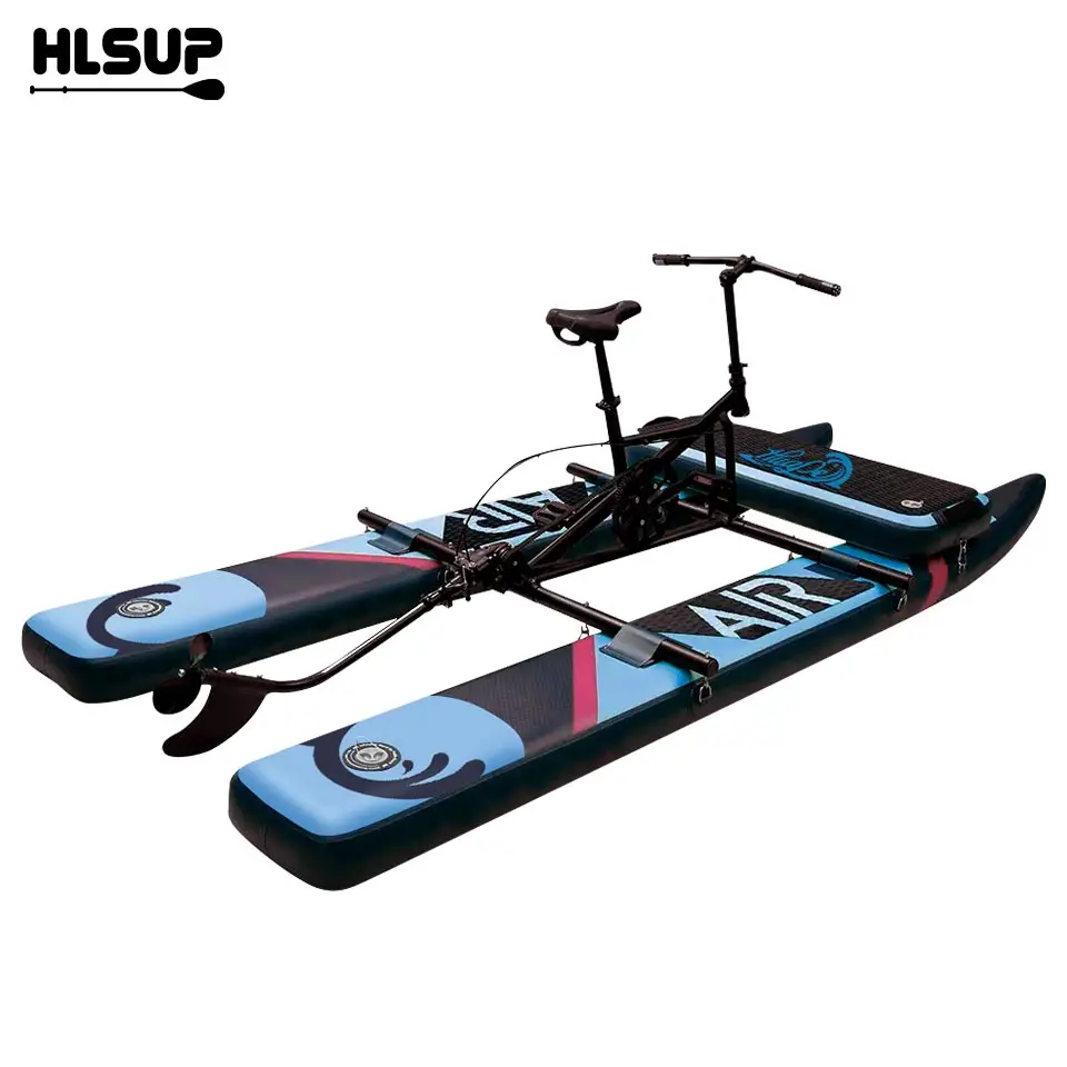 Hoge Kwaliteit Zee Water Bike Lake Pedaal Fiets Fiets Pedaal Boot Opblaasbare Drijvende Water Fiets