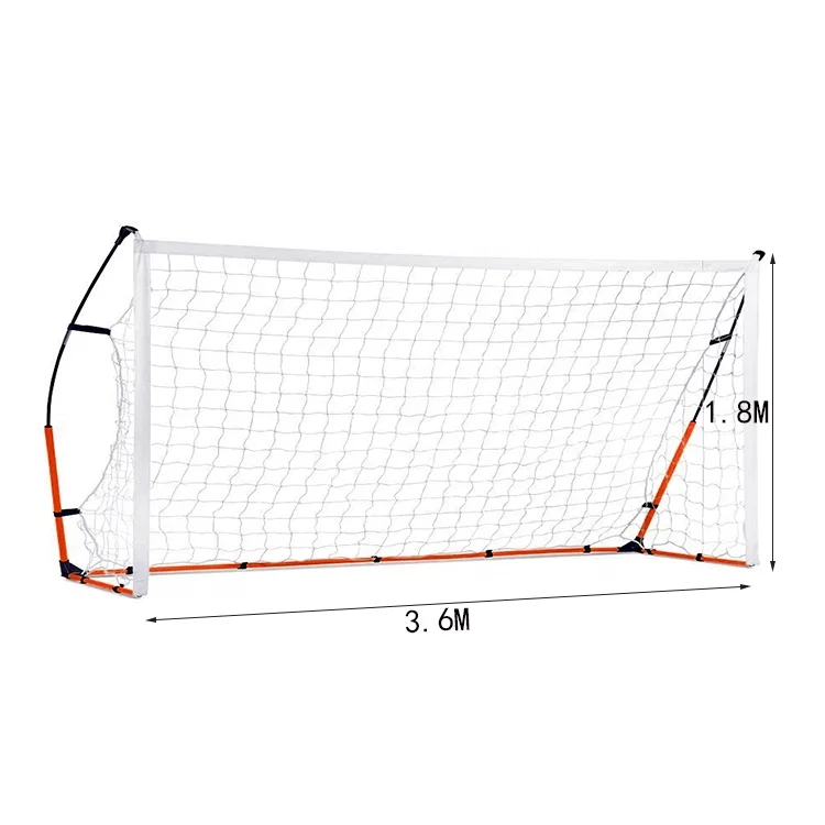 공장 직판 완전 접이식 휴대용 가정용 축구 팬 축구 골대 세트