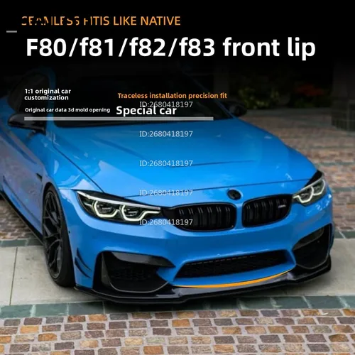 Imagen 2 del producto Para BMW bmw3 serie m3 f80 f814 serie m4 f82 f83 2015-2020 modificación de pala delantera de labio delantero