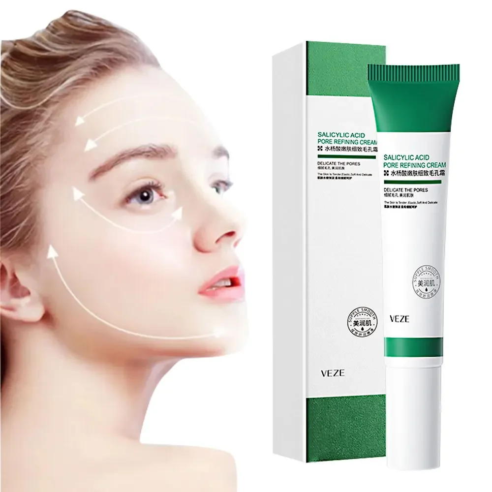 Creme Refino de Ácido Salicílico, Clareamento Pimple Blackhead, Anti-Acne, Poro Encolhedor, Tratamento Gel, Cuidados com a Pele do Rosto, Melhorar,