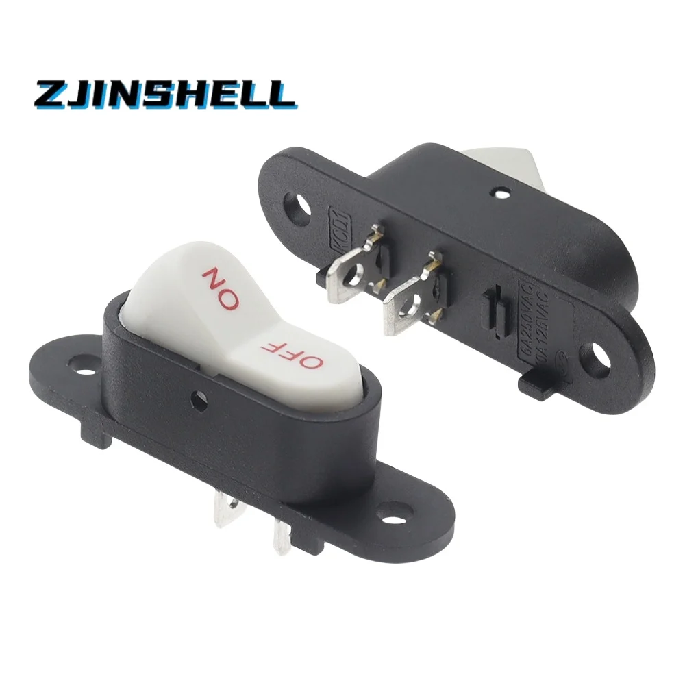 

Белый 2-контактный светильник ВКЛ/ВЫКЛ, кнопочный переключатель для лодки, 250 В, 6 А, усилитель переменного тока, 125 В, 10 А, электрический переключатель вок для домашнего запуска