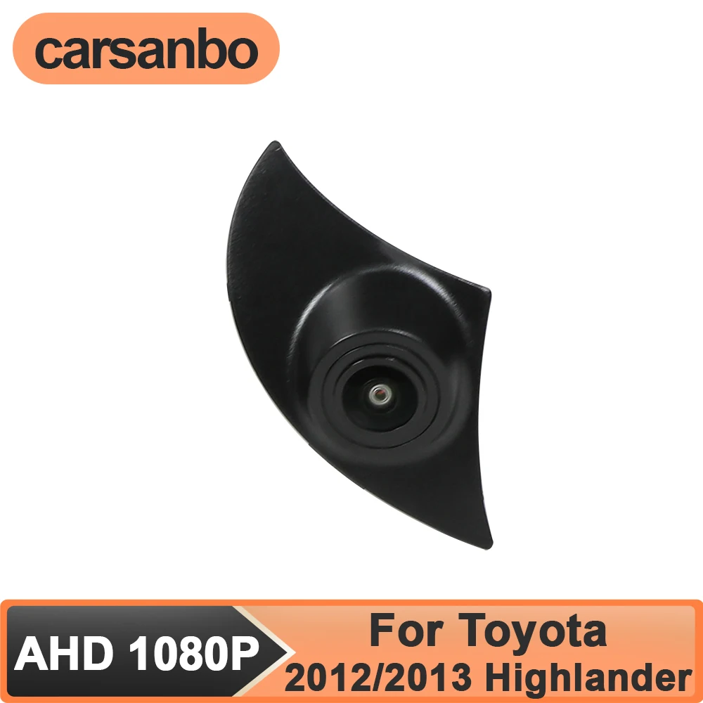 

Carsanbo AHD 1080P Fisheye 150° Lens Waterproof Night Vision Waterproof Car Front View Camera for Toyota 2012/2013 Highlander