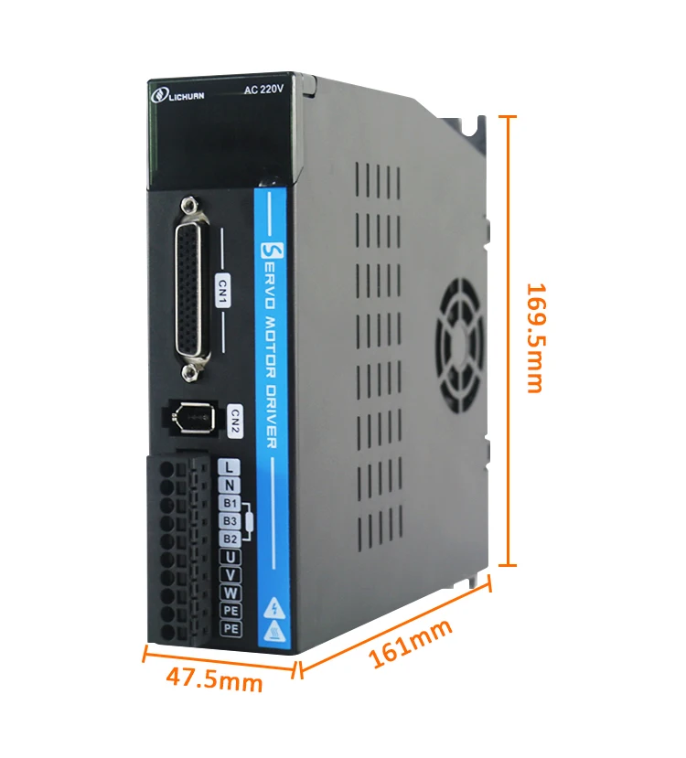 Servos 60mm 600W 220V 3.3A 1.91N.m 3000RPM 23bit Absolute Value Servo Motor Driver Kit 60M01930B +LC10P-600 for CNC