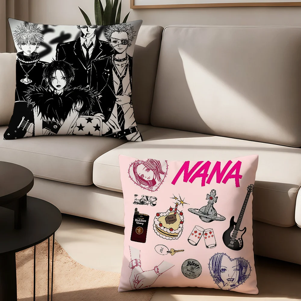 Anime NANA Pillow Case Office Cushions Suitable For Sofa Car Bedroom Decorative Cushion Cover