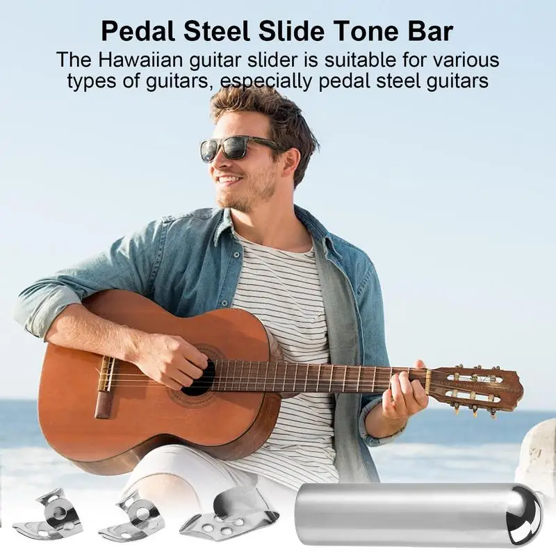 Guitar Slides For Electric Guitar Slide Bar For Music Enthusiast Solid Round Nose Design Optimal Guitar Slide Tone Bar For Lap &