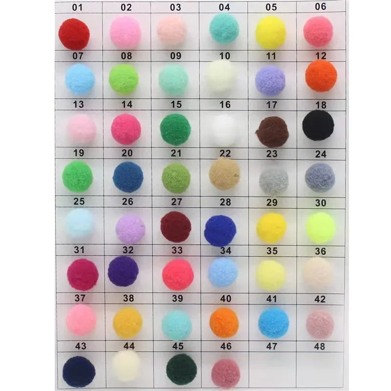 8/10/15/20/25/30mm Pom Pom palle di pelliccia Mini pon pon morbidi soffice palla di peluche dimensioni assortite colori pompon fai da te decorazioni