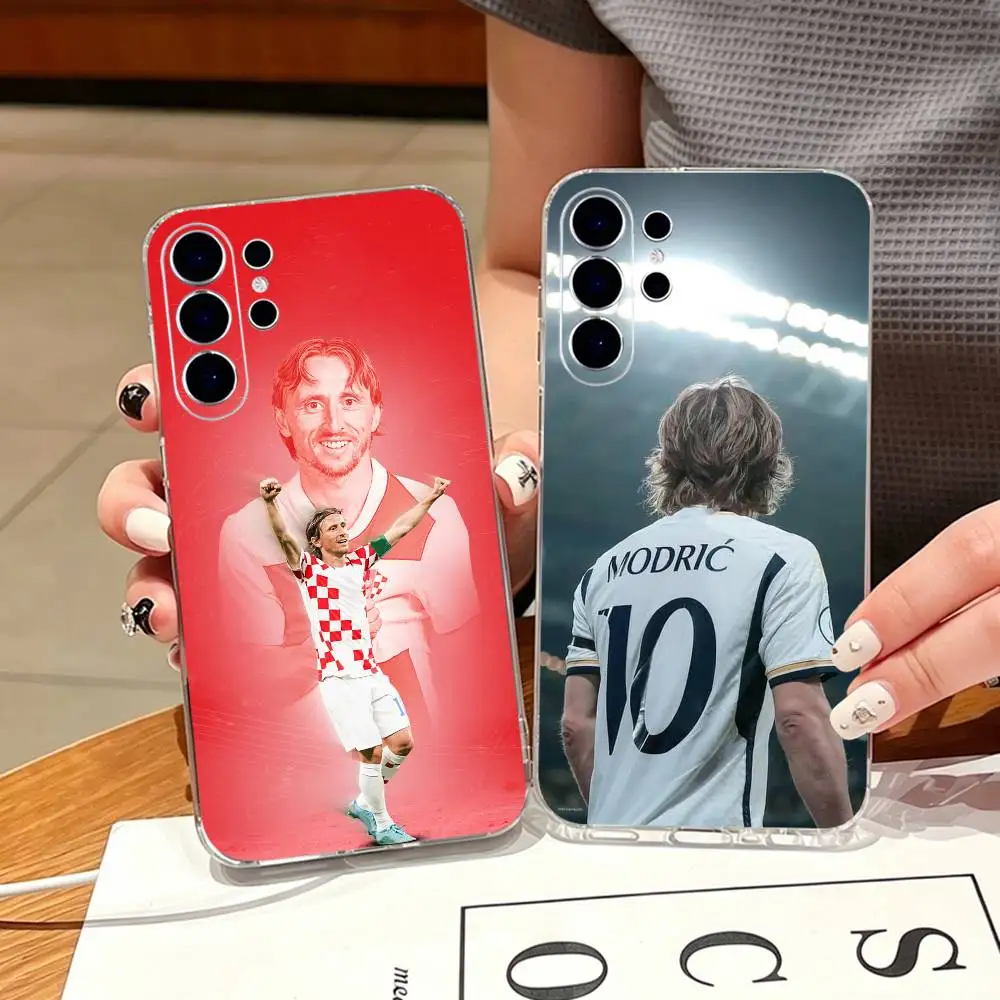Luka Modric Phone Case For Samsung S25,S24,S21,S22,S23,S30,Ultra,S20,Plus,Fe,Note,10,9,5G Transparent Cover
