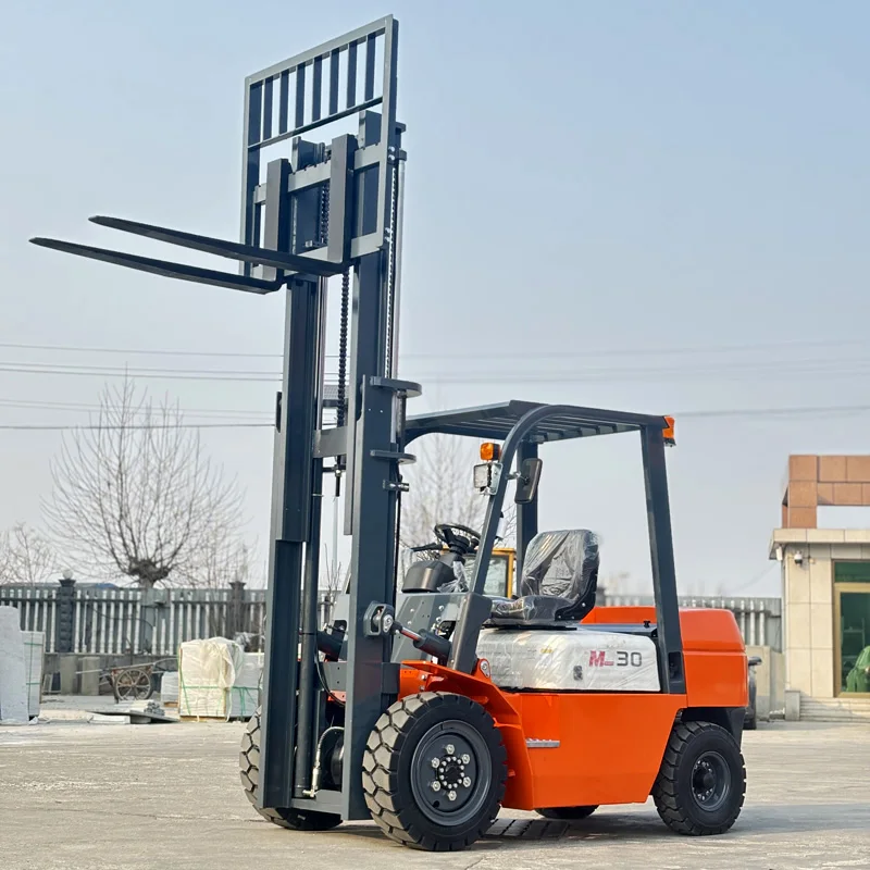 Professional Heavy Duty Diesel Forklift 3-5 Ton 4WD EPA Euro 5 with 3000mm Lifting Height for Warehouse Use