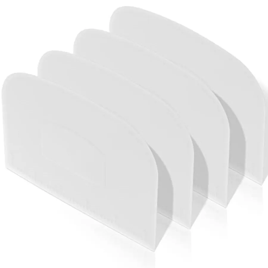 

4 Pcs Plastic Dough Scraper Flexible Dough Cutter Beh Scraper for Baking Spatula Kitchen Multipurpose Food Tools for Cake