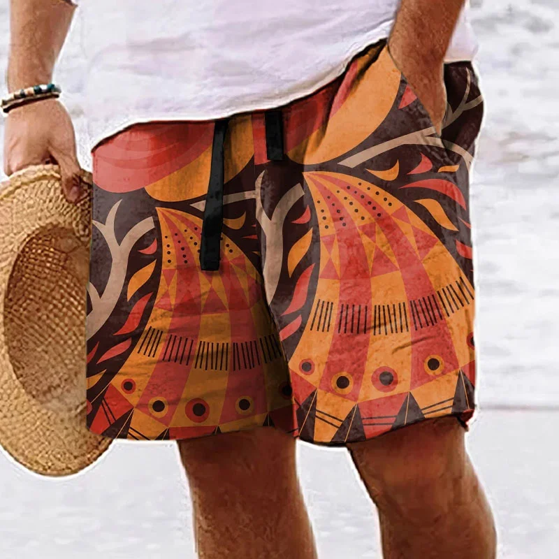 Sea Turtle Whales Pattern Short Pants Men Colorful Exquisite 3D Print Beach Shorts Summer Holiday Sport Loose Surf Swim Trunks