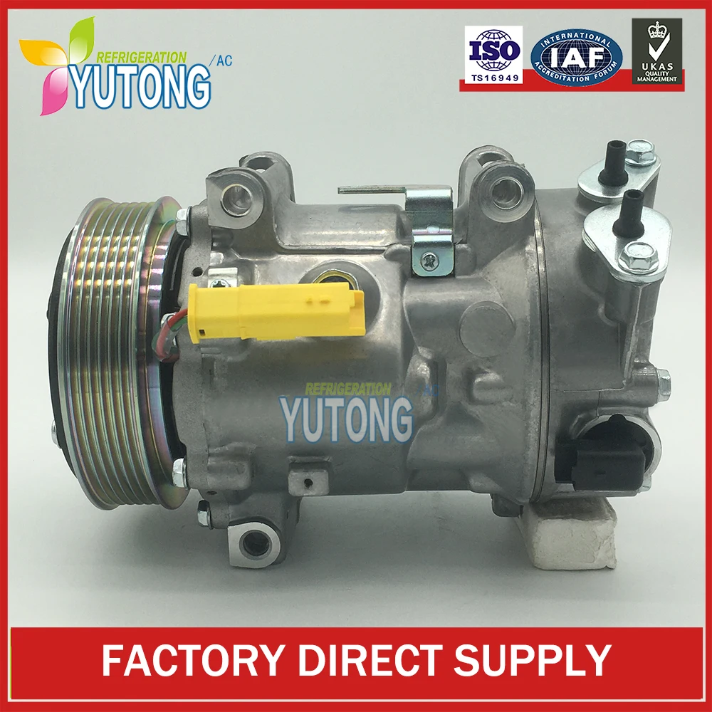 SD7C16 Ac Compressor For Peugeot 207 208 307 308 Partner Tepee 9670318880 9659875780 9678656080 9651910980 9671216280