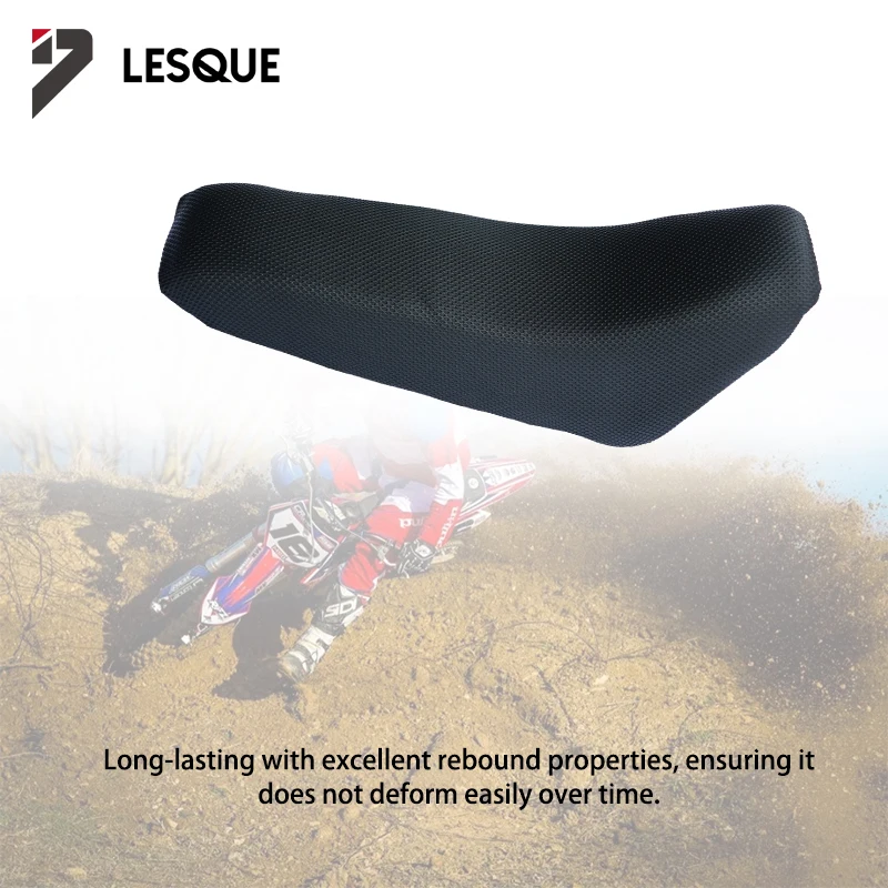 LESQUE Dirt Pit Bike Seat Cushion Pillow Comfort Black Foam Cushions For Small Apollo Kids 47cc 49cc 50cc Mini Moto Orion