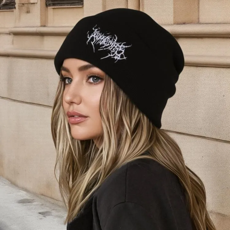 Damen Herren Winter Warme Mützen Gothic Street Punk Gestrickte Bonnets 100% Acryl Modische Wärmende Skullies Beanies Hüte