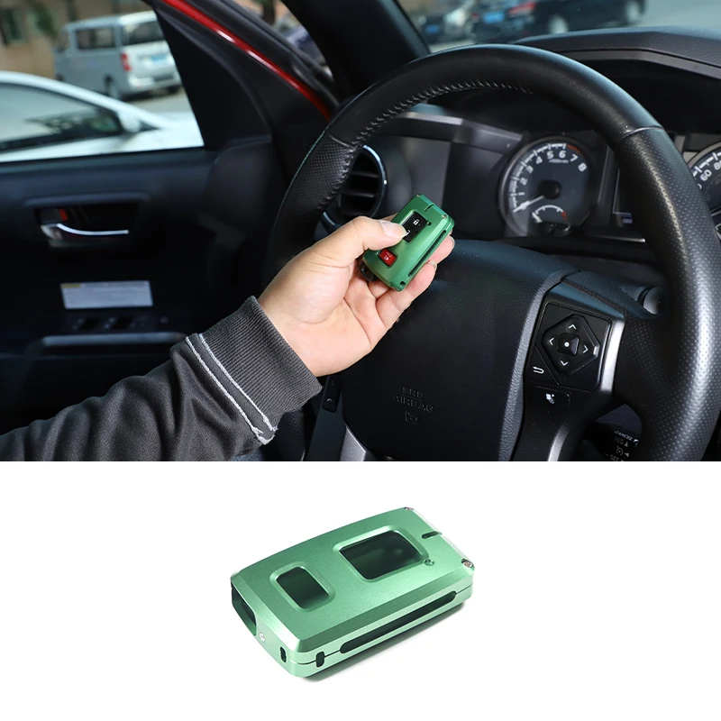 

Aluminum Alloy Car Key Shell Key Protector Cover Key Fob Cover Decoration Car Accessories For Toyota Tacoma N300 2016-2022