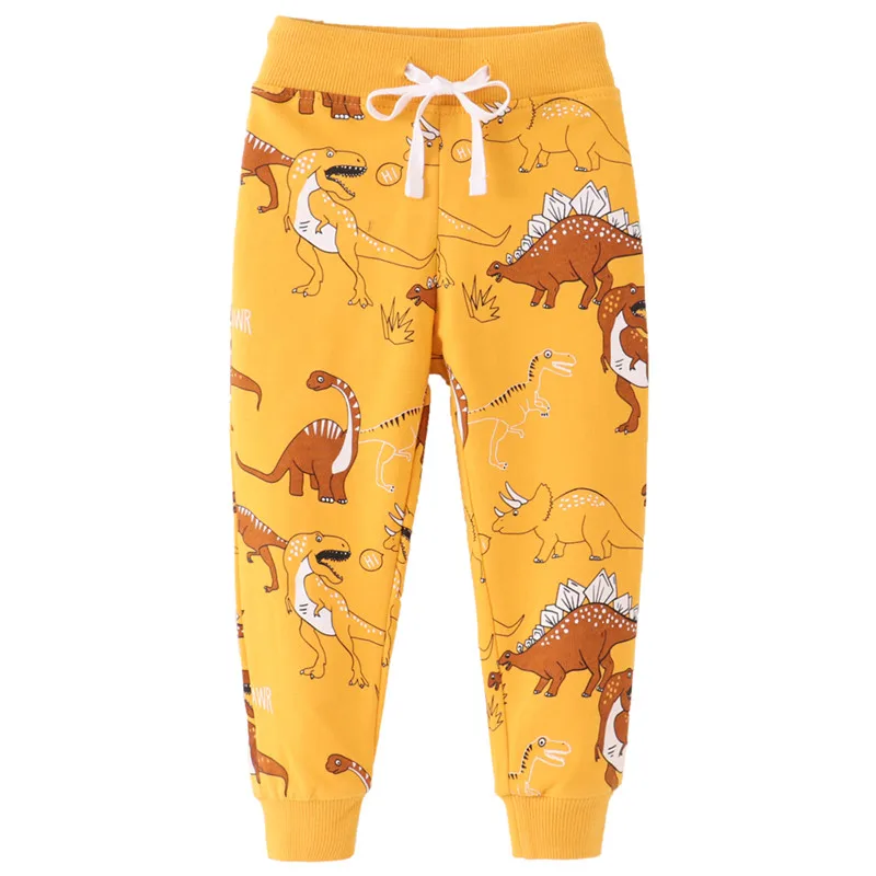 Zeebread 2-7T Dinosaurs Print Baby Boys Sweatpants Drawstring  Hot Selling Children's Trousers Autumn Spring Kids Pants