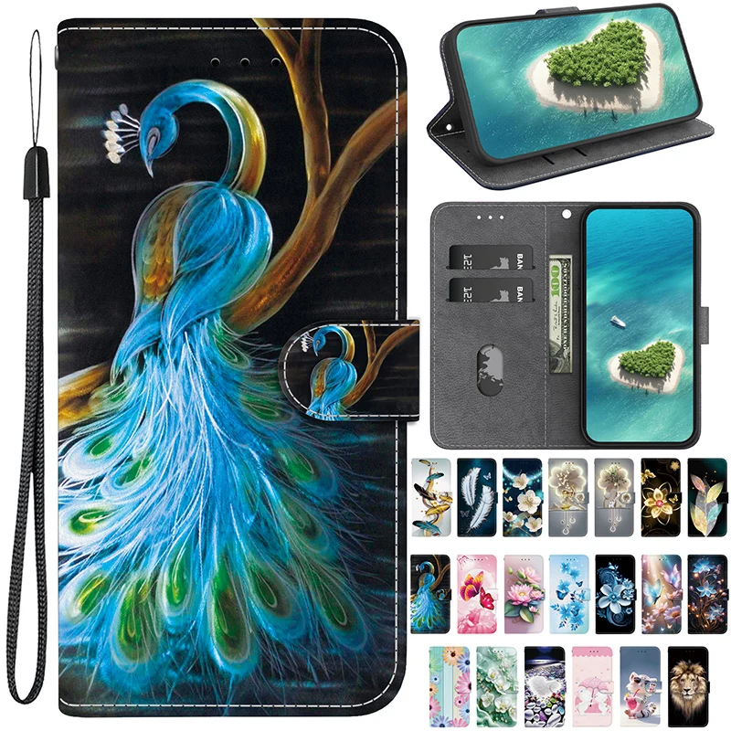 

Чехол-кошелек с подставкой для Samsung Galaxy A72 A73 F22 F34 F52 4G 5G F23 f41 F54 F62 F15 F04 Чехол с магнитной книгой и рисунком