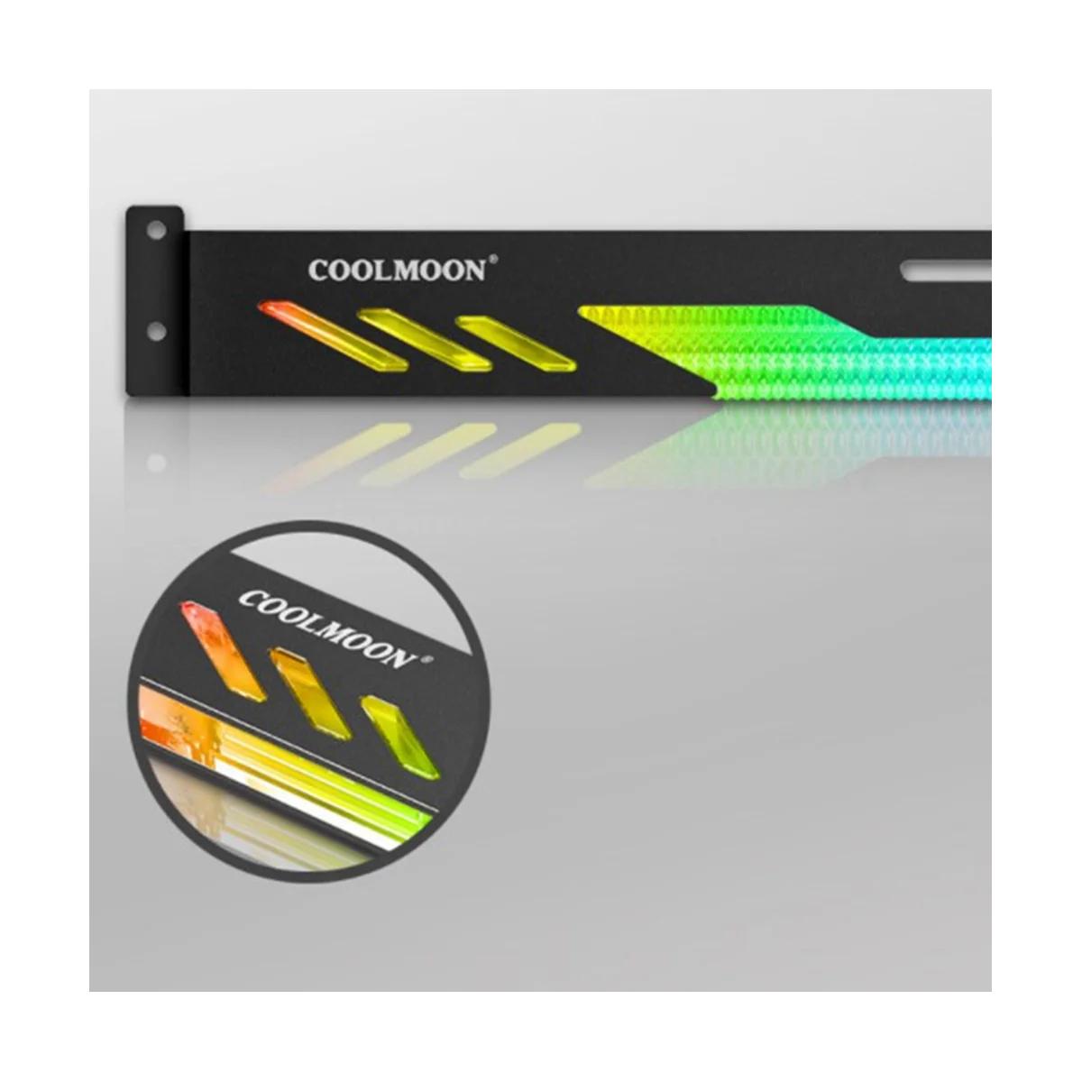 COOLMOON GT8 staffa di supporto GPU verticale staffa colorata 5V A-RGB supporto per scheda Video grafica per Computer supporto GPU, bianco