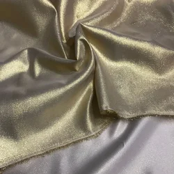 Gold Cloth Silver Fabric Non Elastic Shiny Yarn Dyed for Handbags Weddings Stage Costumes Handicrafts Diy Sewing By The Meter