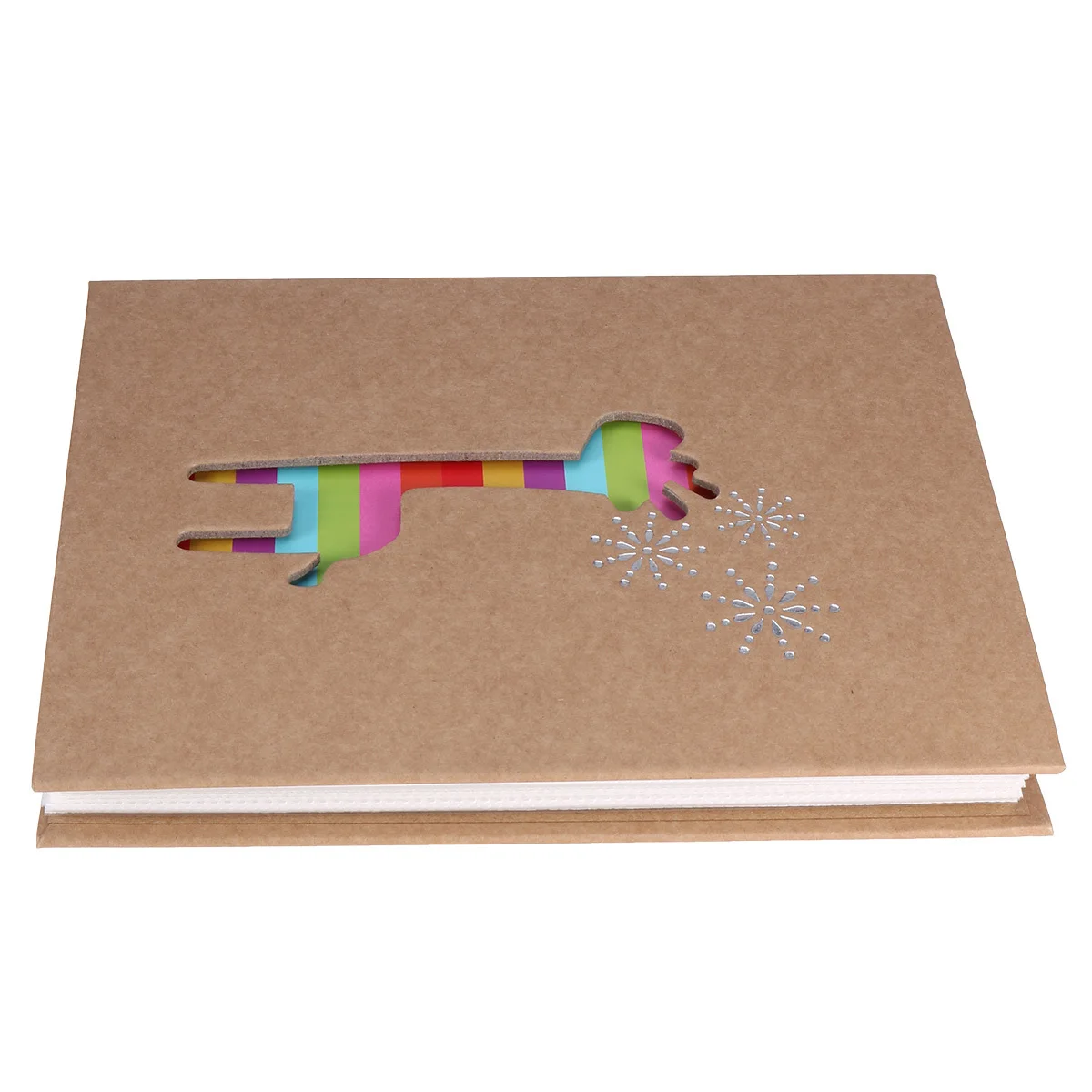 

1pc 'S Memory Photo Album 100-Slot Cartoon Design For Family Diy Scrapbook Deer Print Preserve Pictures Gift