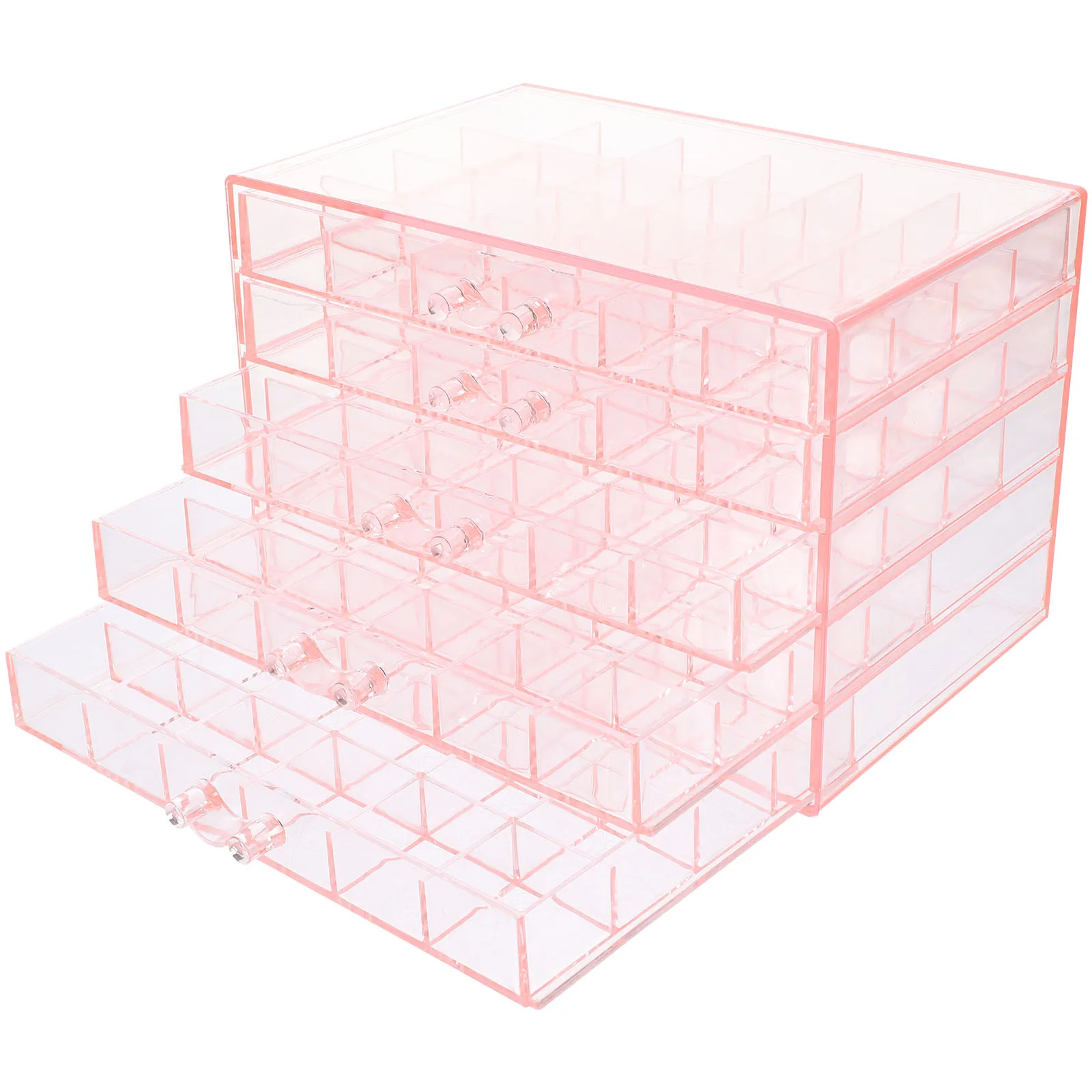

Multi layer Jewelry Storage Box 5 tier 120 compartments proof ganizer Desktop Girls Home Storage Solutions