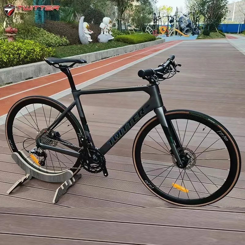 

TWITTER Jite Raid PRO Second Generation Flat Handle Carbon Fiber Road Wheel Peak Single Disc 13-Speed Radio Variable Bike