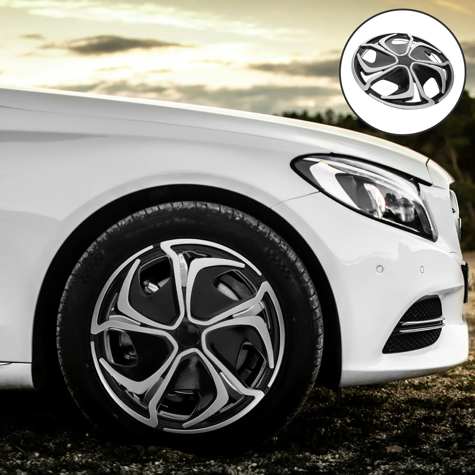 

Universal Wheel Hub Protector Rim Cover Car Center Hubcap Durable Waterproof Exterior Accessories Easy Install Fashionable