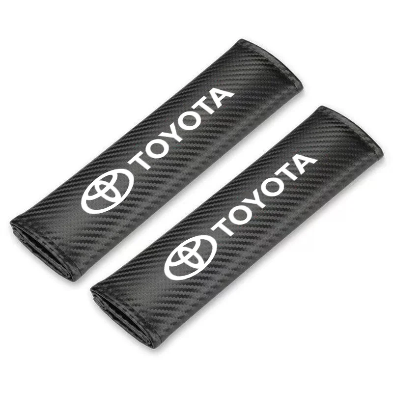 2pcs Car Seat Belt Cover Shoulder Protector Pads For Toyota Corolla Yaris CHR Rav4 Hilux Prius Avensis Auris Auto Accessories