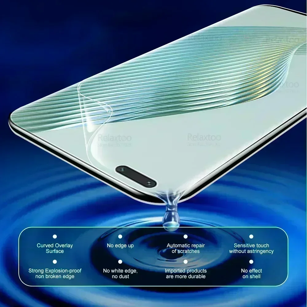 واقي الشاشة الأمامي والخلفي لـ Honor Magic5 Pro ، 3in 1 ، زجاج الكاميرا ، غشاء هيدروجيل ، أفلام لينة ، Xonor Magic 5 Pro ، 5 Pro ،