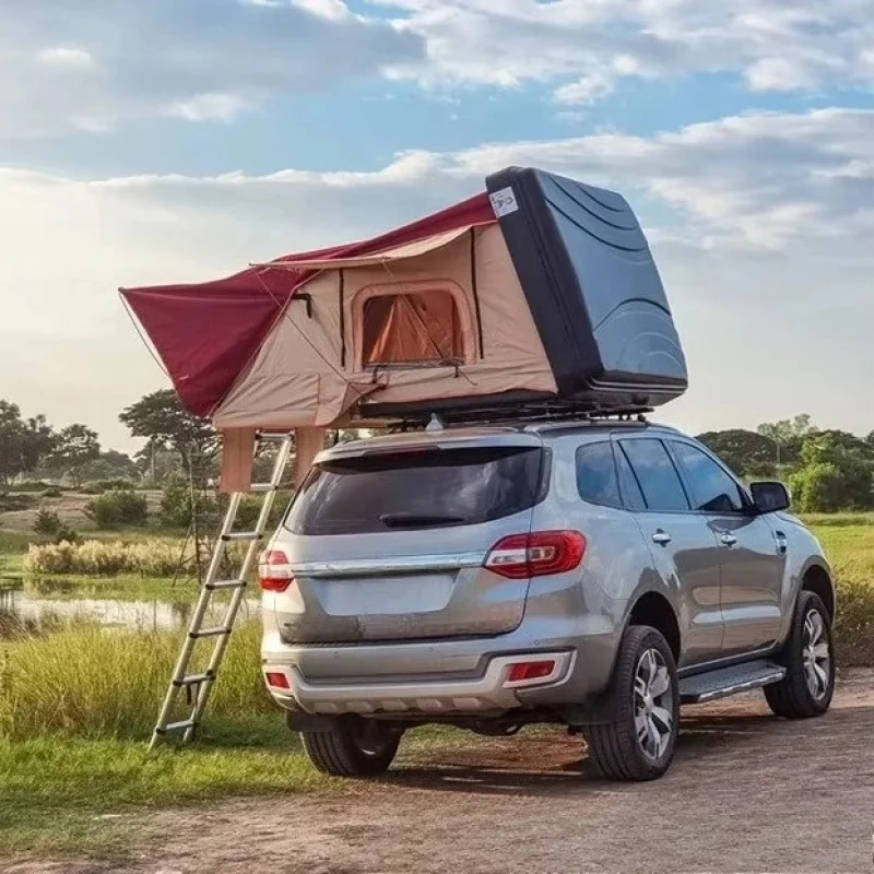 Hard Shell Aluminum Roof Tent Camping Four-season Fully Automatic Car Can Fabric Self-driving Tour Outdoor Equipment One