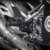 BMW S1000RR 2019 2020 2021 2022 2023 오토바이 전체 CNC 및 탄소 섬유 발받침 풋페그 4