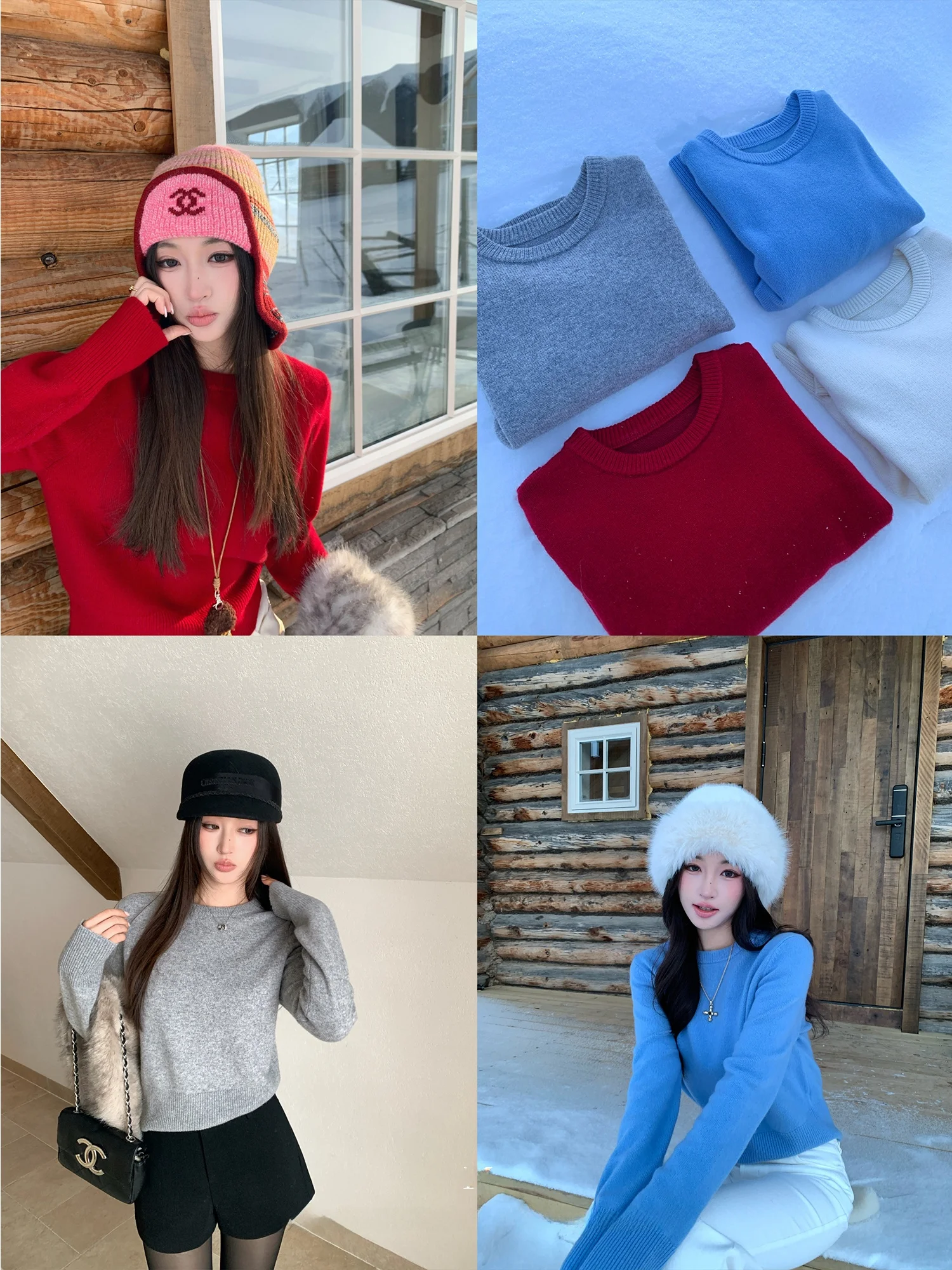 

Женский шерстяной вязаный свитер Chen Mi Fan Basic Sle с круглым вырезом, мягкий, уютный, свободного кроя, с длинными рукавами, повседневный топ