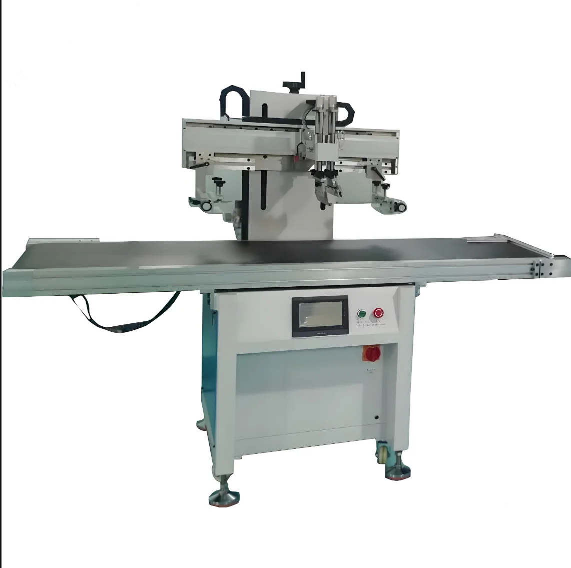 High Precision Automatic Fabric Screen Printing Machine With Assembly Line Single Color Plastic Bag Flat Silk Screen Printer