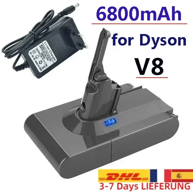 100% Originele V8 6800Mah 21.6V Batterij Voor  V8 Absolute/Pluizige/Dier Li-Ion Stofzuiger Oplaadbare Batterij