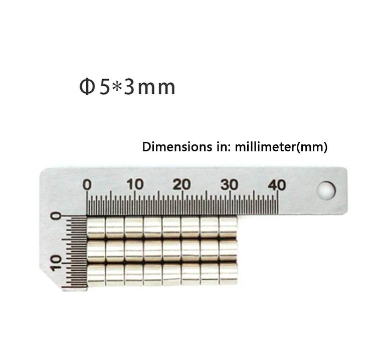 5x0,5 5x1 5x2 5x3 5x4 5x5 5x6 5x8 5x10 mm Starke Runde Magnete für Kühlschrank Büronutzung Kühlschrankmagnet Magnethaken 5x0,5mm – Detail 9