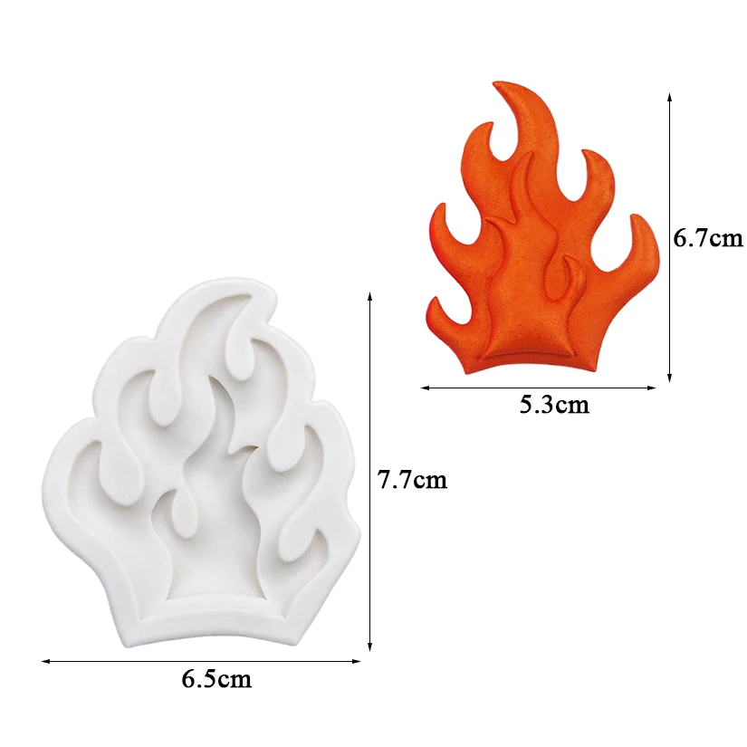 Flame Silicone Cake Baking Mold Sugarcraft Chocolate Cupcake Resin Tools Fondant Decorating Tools