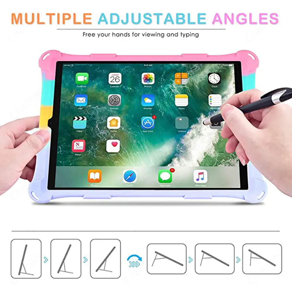 Case for Teclast T40 Plus 10.4inch M40 Plus P20 M40 Pro  Kids Bubble Soft Silicone Stand Tablet Case for Teclast T50 Funda Coque