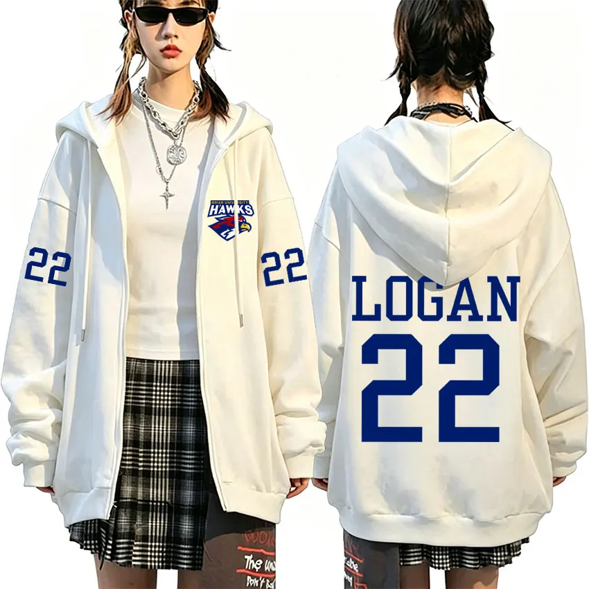 

Off Campus Briar University Hockey Zipper Hoodie Men Women Clothing Fashion Retro Oversized Zip Up Jacket Sweatshirt Streetwear