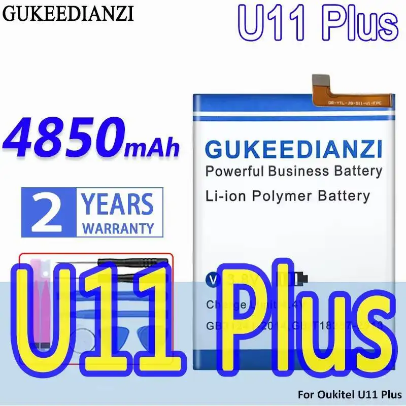Сменный аккумулятор премиум-класса для мобильного телефона 4850 мАч, стабильный для Oukitel U11 Plus