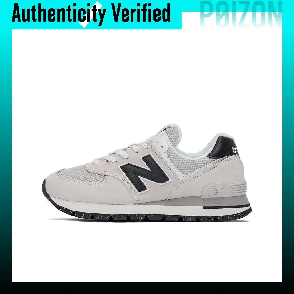 New Balance NB 574 Textile, Split Cow Leather Abrasion Resistant Abrasion Resistant Low top Casual Shoes Unisex Gray ML574DMG-D