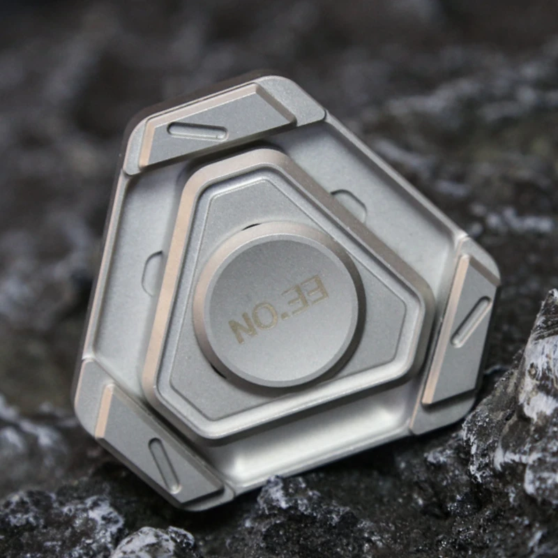 Edelstahl Fidget Spinner Magnetische Push Karte Metall EDC Stress Relief Spielzeug Kreisel Spitze Gyroskop Entlasten Anti-Stress