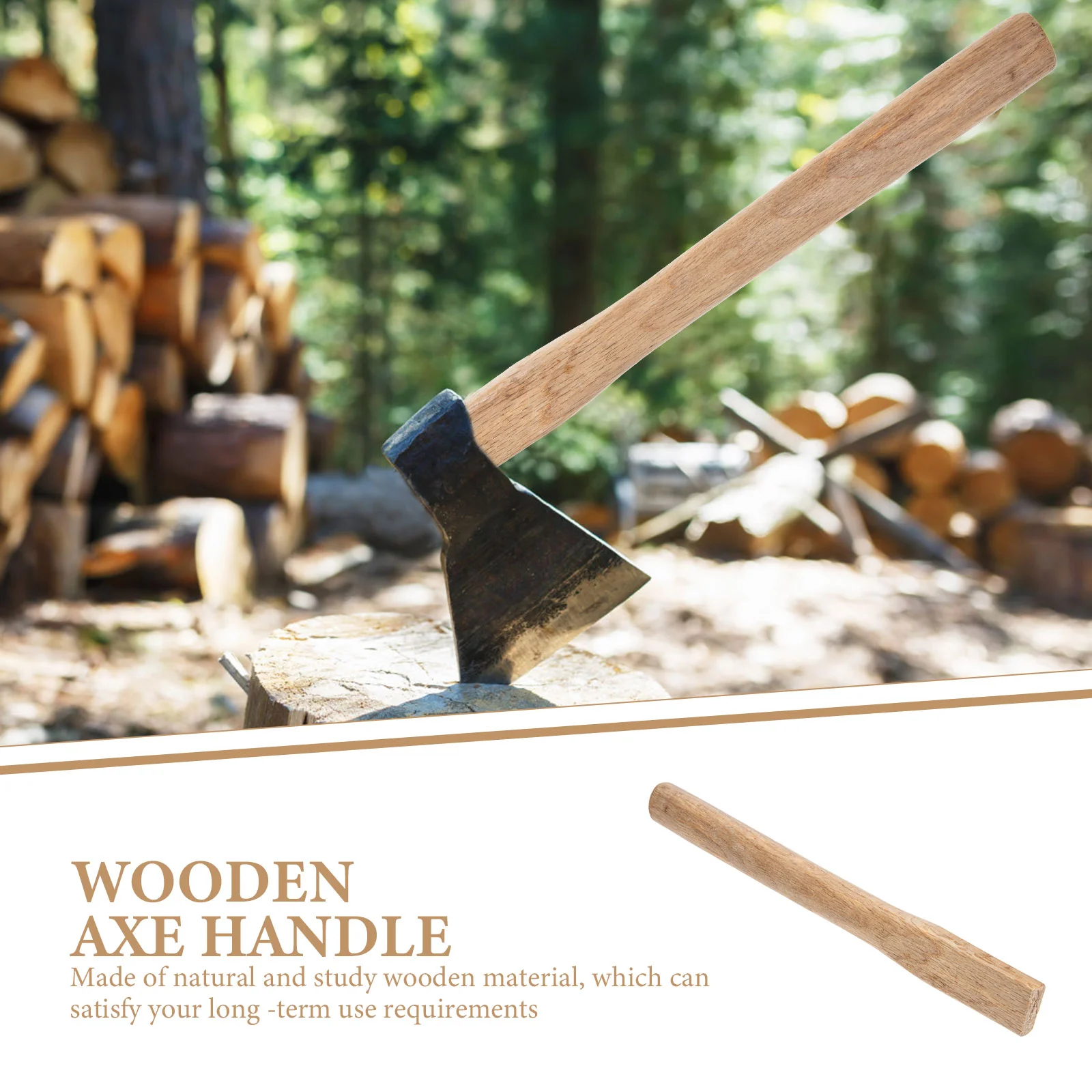 Ax Claw Hammer Handle Replacements Handle Replacements Fitting for Carpenter Tools Firewood Replacement Accessory Wooden