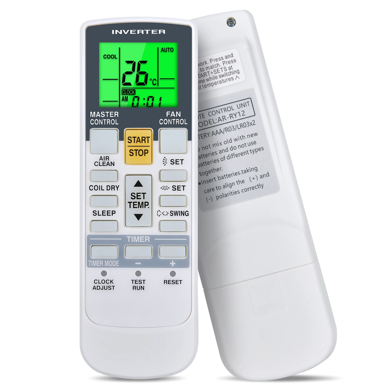 Новый пульт дистанционного управления для кондиционера Fujitsu Ar-Rah2u Ar-Rah1u Ar-Rae2u Ar-Rae1u Ar-Ry3 Ar-Ry4 Ar-Ry12